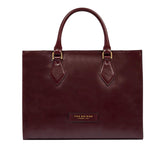 The Bridge - Borsa a mano in pelle con tracolla removibile Ida, Bordeaux